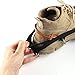 Mr.Fashion 18 Teeth Anti-Skating Claws - Simple ice Climbing Equipment Mountain Shoe Chain Outdoor Snow Shoes Set Snow Claws ((M Size) Black Tooth)