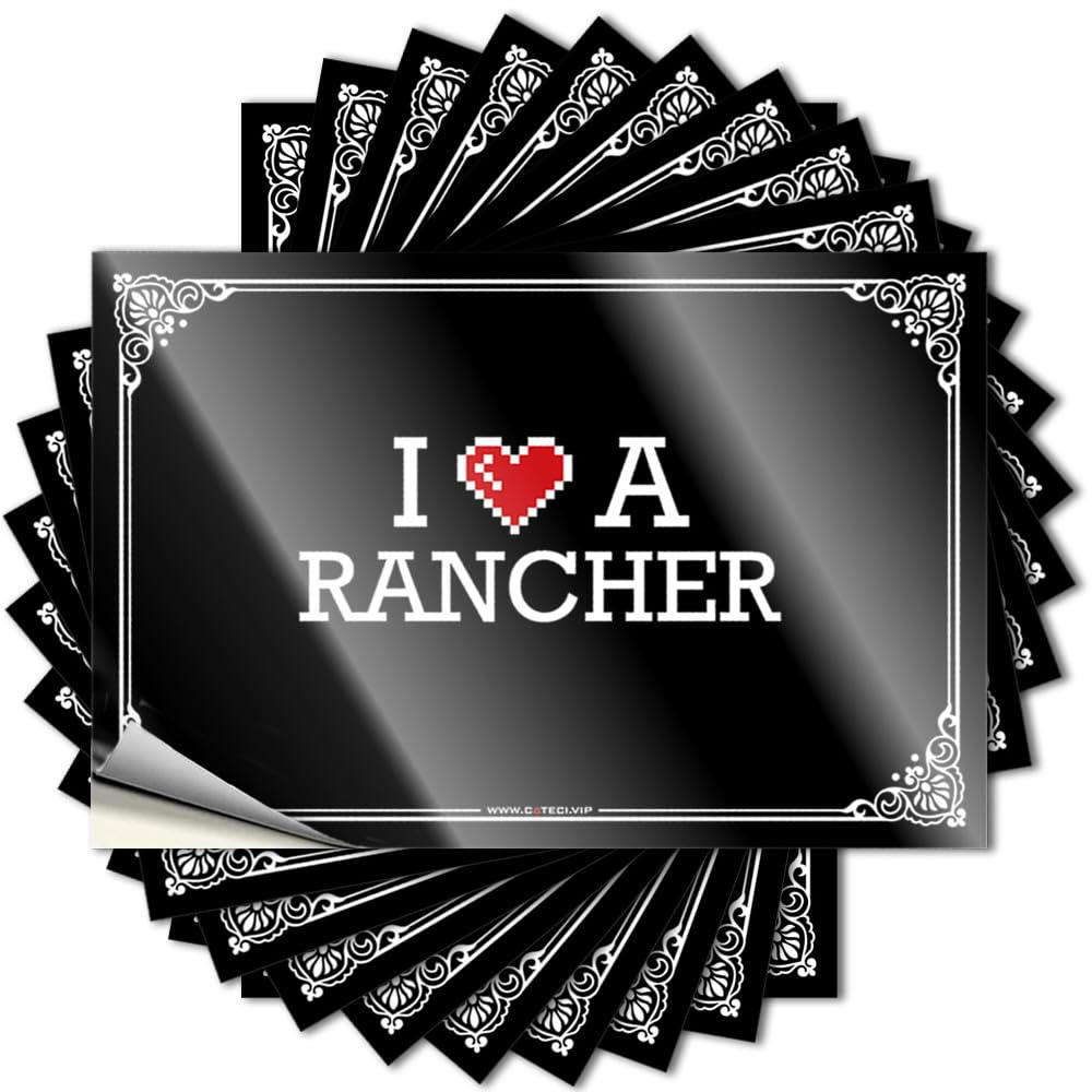 Lettering Sticker Core, Interesting Tumbler I Love A Rancher | Friends(6X9CM)