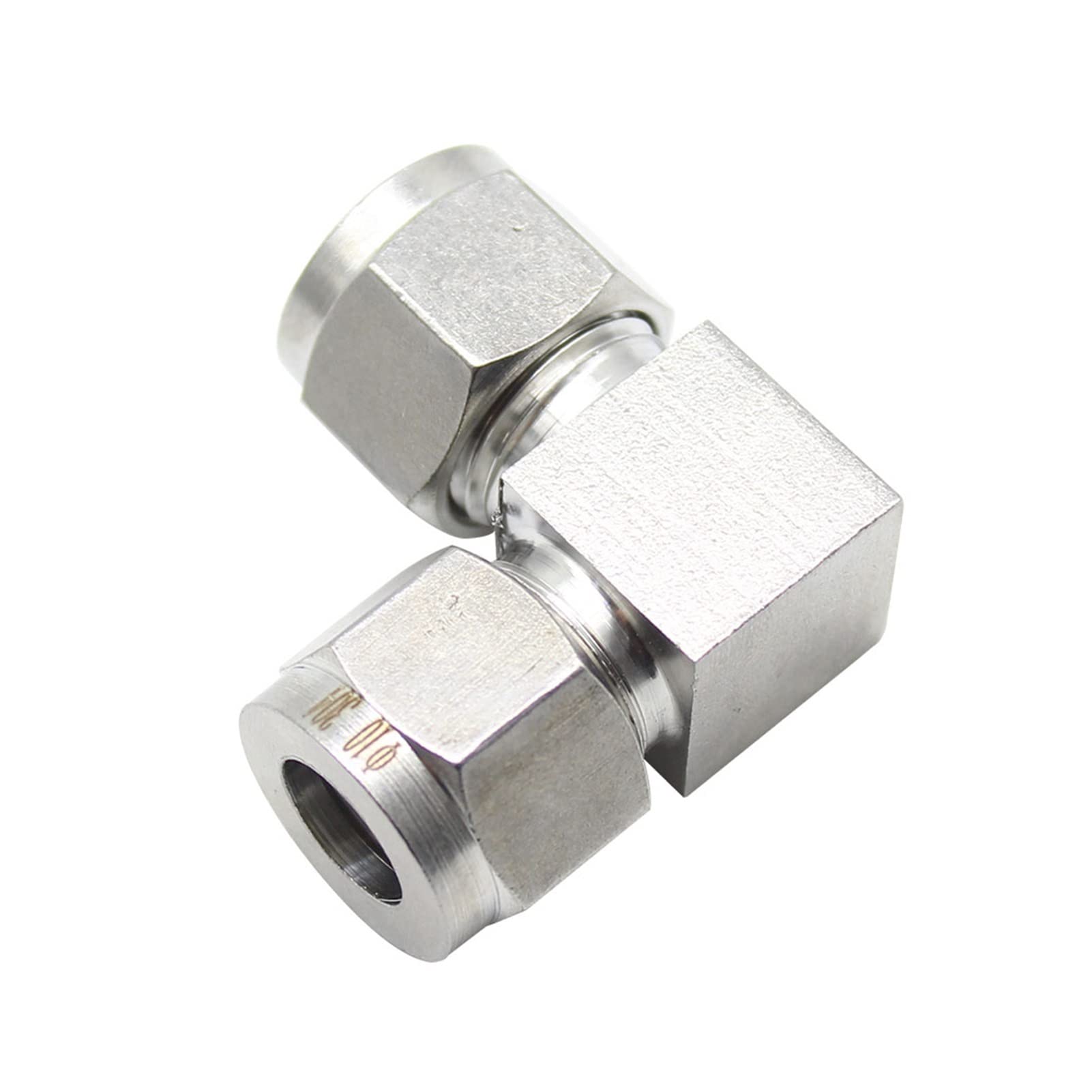Raccord à compression en acier inoxydable 304 Tube de raccord coudé OD 1/8" 1/4" 3/8" 1/2" 4 6 8 10 12 mm (taille : tube extérieur 16 mm)