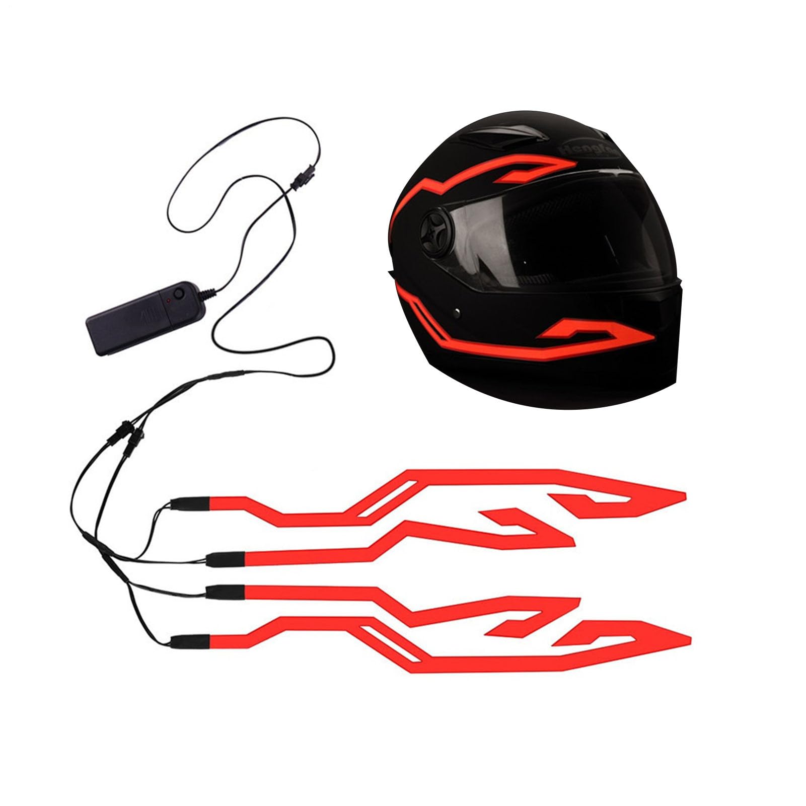 Luce a LED del casco per biciclette-Adesivo a strisce a 3 modalità per la sicurezza della guida notturna | Accessorio per la luce del casco impermeabile appiccicoso per biciclette, motocicletta, casch