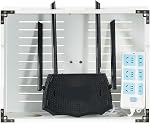 Noviko Boîte de rangement Wifi Support mural Boîte de routeur Wifi Hider décoratif Boîte de stockage Modem Mont mural (blanc, 16,5"L x 4,7"D x 12,6"H)