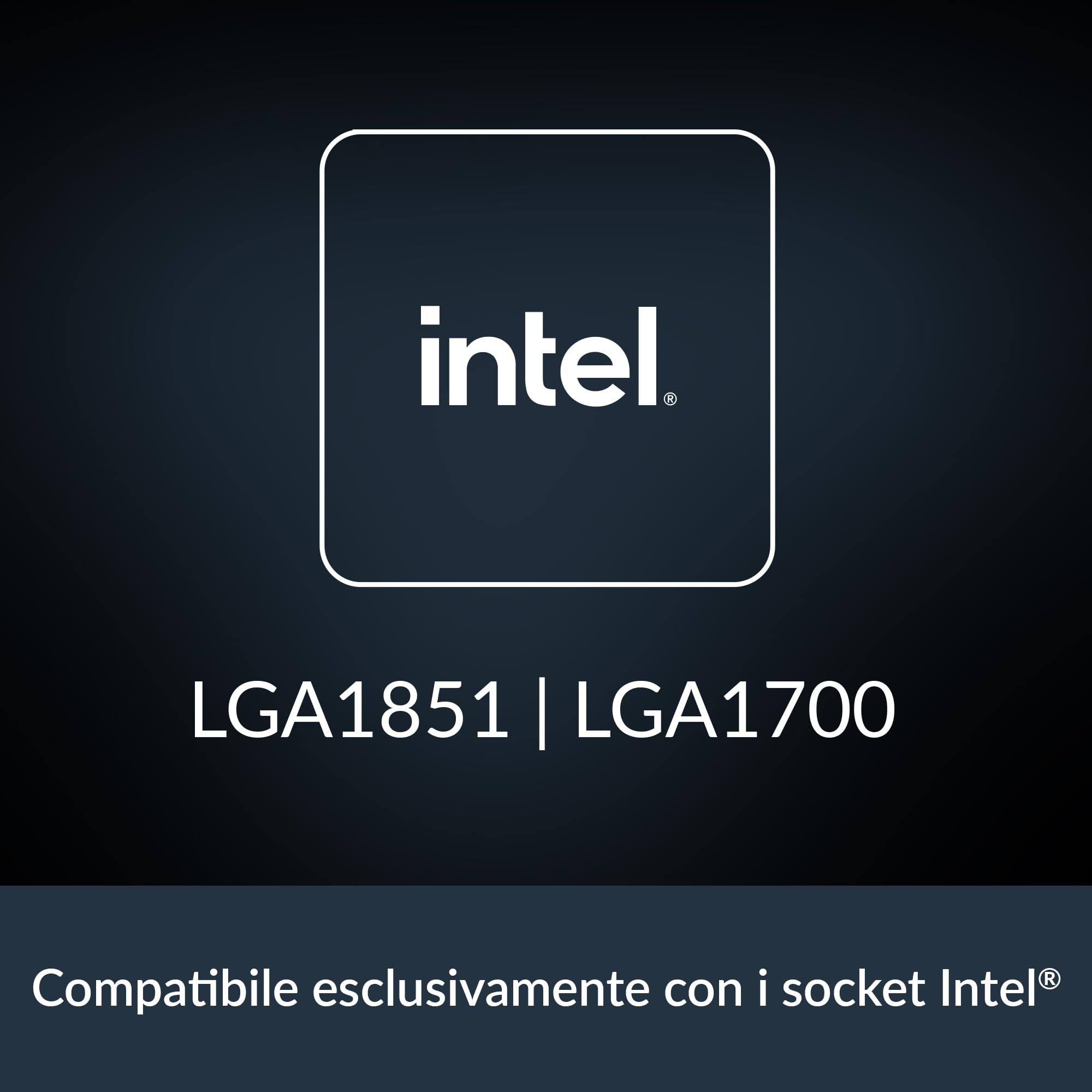 ARCTIC Freezer 8i - Dissipatore CPU Compatto per Intel LGA1851/LGA1700, Ventola PWM da 100 mm, Pasta termica MX-6 Preapplicata, Cuscinetto Idrodinamico