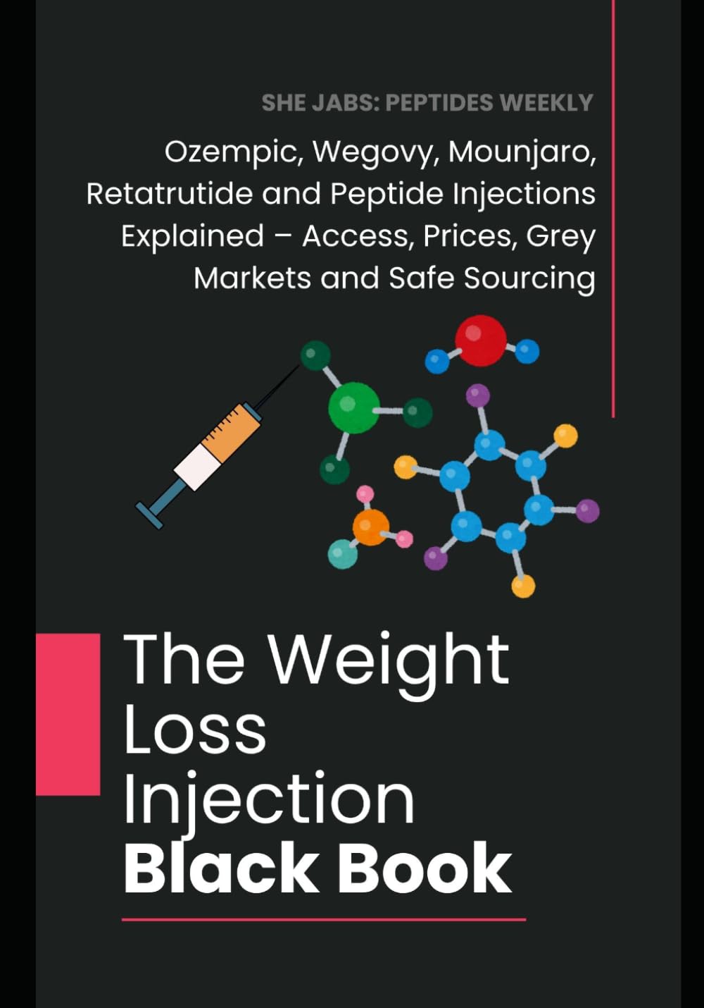 The Weight Loss Injection Black Book: Ozempic, Wegovy, Mounjaro, Retatrutide and Peptide Injections Explained – Access, Prices, Grey Markets and Safe Sourcing