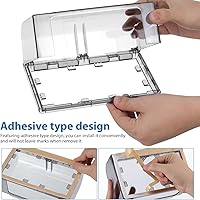 Vista 5 de Cubierta de salida al aire libre resistente a la intemperie cubierta de toma de corriente eléctrica para receptáculo exterior, resistente a