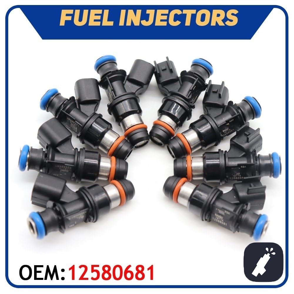 Iniezione Carburante 8 Pz 12580681 per Chevrolet per SSR per Trailblazer per Avalanche per Silverado per Auto Suburbana Iniettore di Carburante Benzina Iniettore