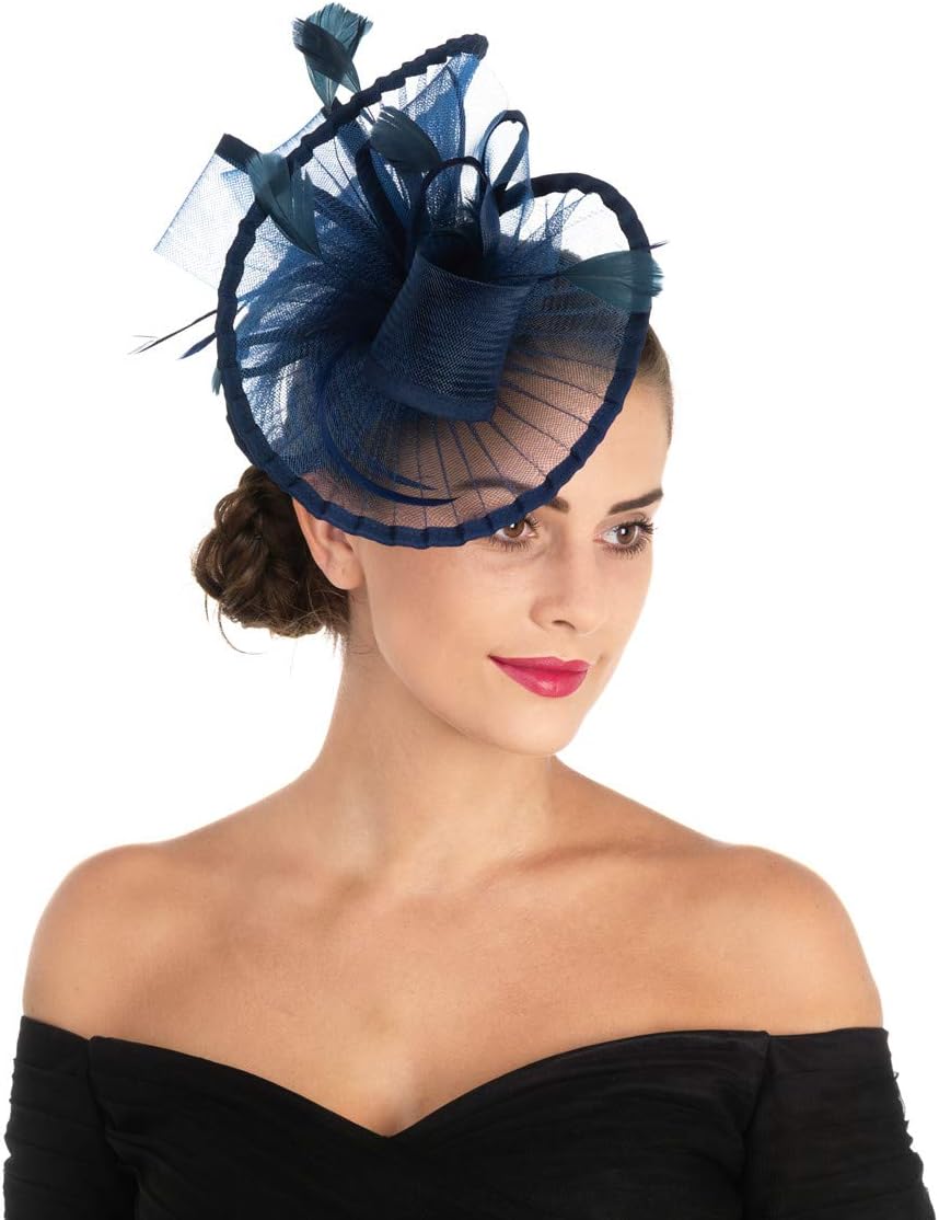 Lucky LeafWomen Girl Fascinators Hair Clip Hairpin Hat Feather Cocktail Wedding Tea Party Hat…
