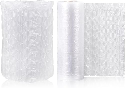 Película de cojín de aire T-001 656FT 4 x 8 pulgadas, rollo de aire para proteger productos frágiles para el transporte, material de embalaje para