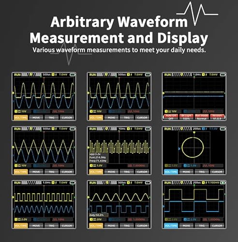 Bild 3 - 50MHz Bandbreite Zweikanal-Oszilloskop, 25000 Zählungen Digital Multimeter, DDS Signalgenerator, 3,5 Zoll LCD Display 3-in-1 Strom Tester, 280MSa/s High Sampling Professional Oszilloskop (XE-703S)