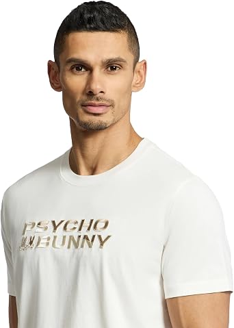 Psycho Bunny Embroidered Graphic Tee - B6U417F200
