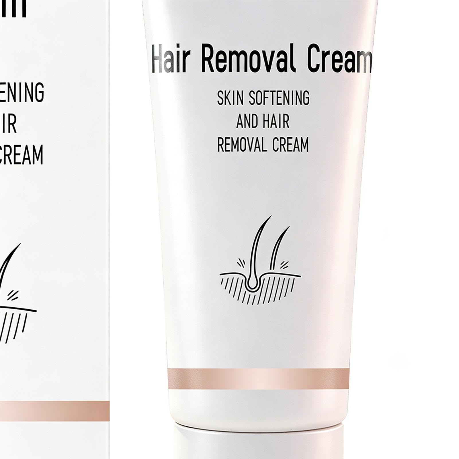 Hair Removal Cream - Gentle Nourishing Depilatory, Hydrating Skin Smoothing Lotion with Natural Soothing Extracts, Quick Action Formula, Ideal for Sensitive Skin Daily Care