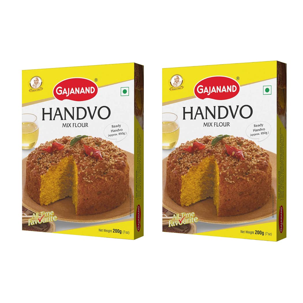 GAJANAND Handvo Mix Flour, 400gm (Pack of 2) / Instant Handva Mix, Ready to Cook/Handwa Flour for Healthy & Tasty Snacks/Breakfast (B08HN1GQYV) Amazon Price History, Amazon Price Tracker