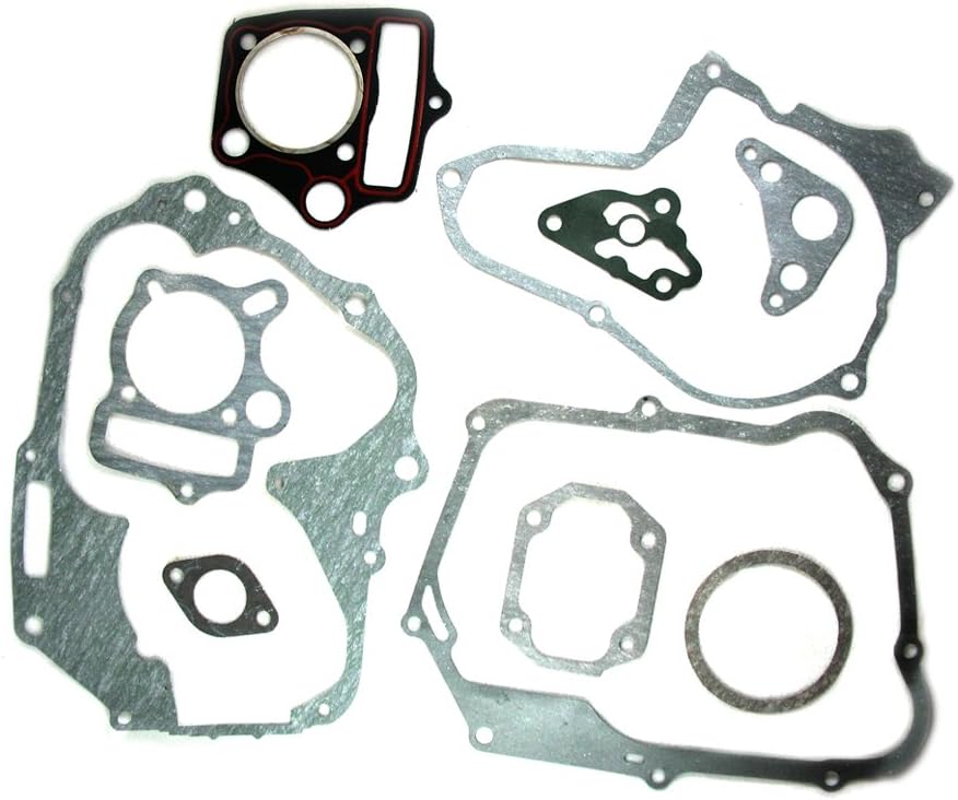 Complete Engine Gasket Set for 110cc ATVs Quad Go Kart Dirt Bike 4 Wheeler Dune Buggy Taotao SunL Coolster SSR Coolster Roketa 10 Pieces