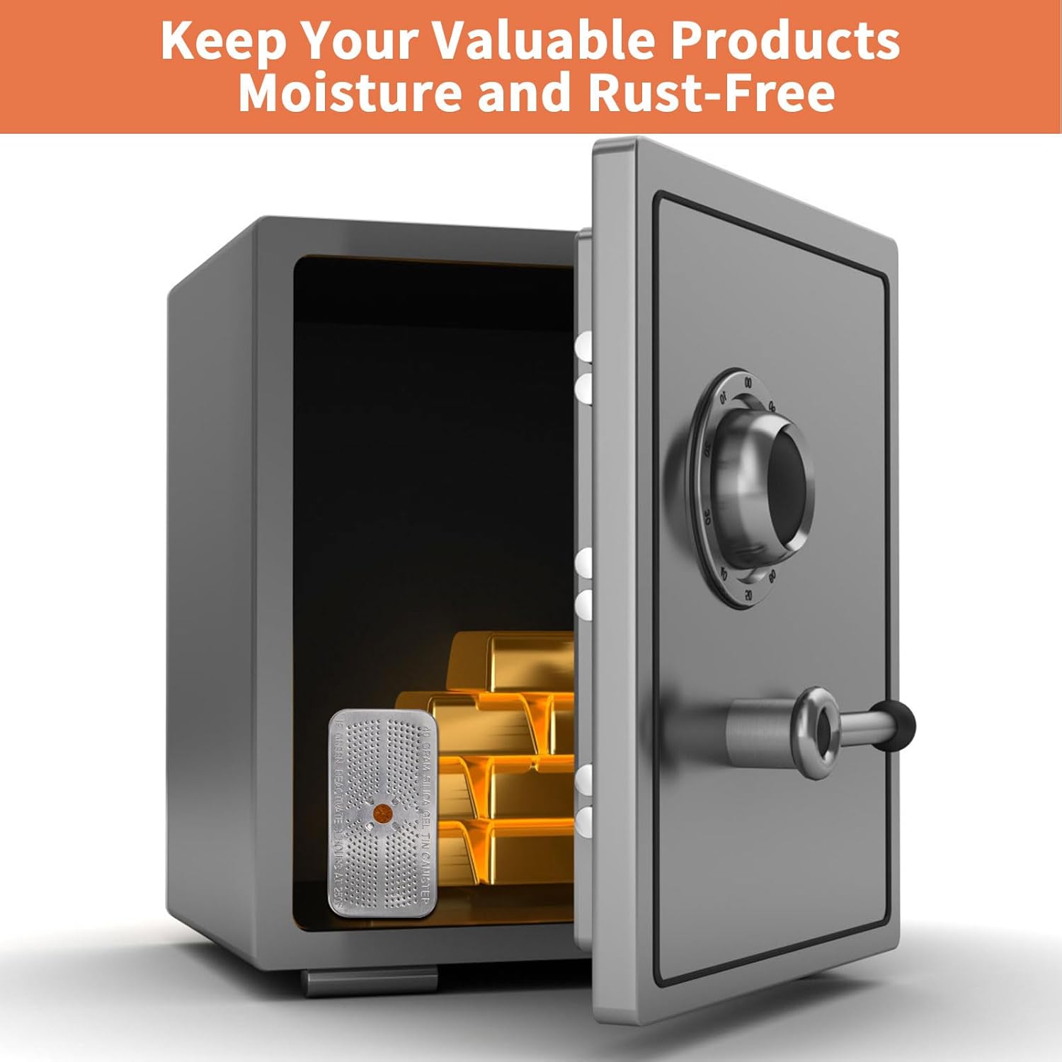 5 Pack Reusable Absorbing Packets Color Changing Desiccant For Home And Car