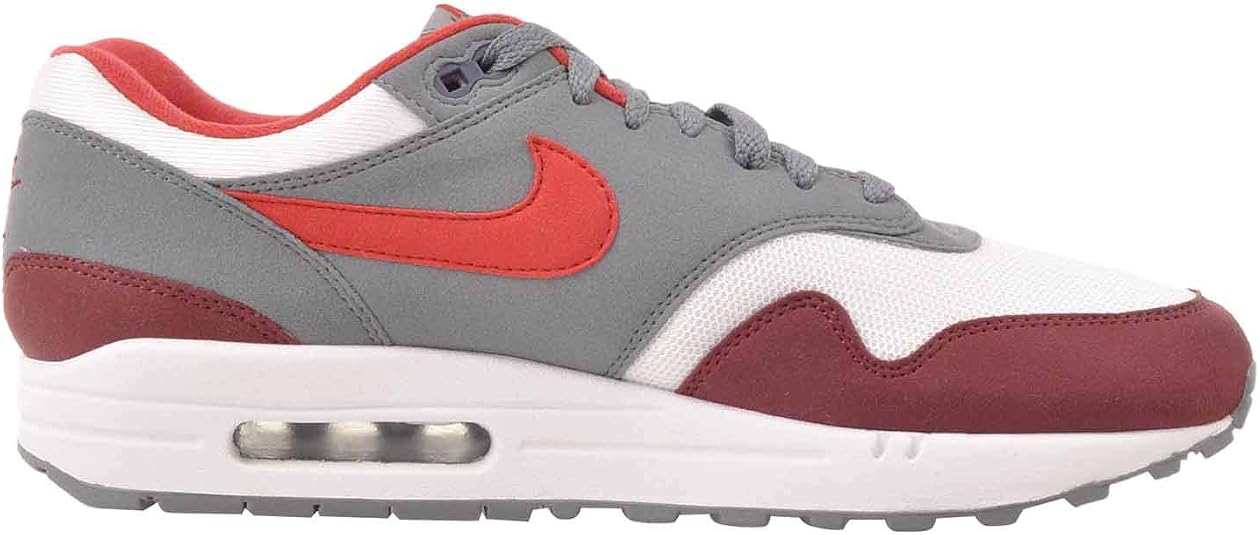 Amazon.com: Nike Men 's Air Max 1 zapatero blanco/Universidad Rojo/Gris, 12  D(M) US : Todo lo demás