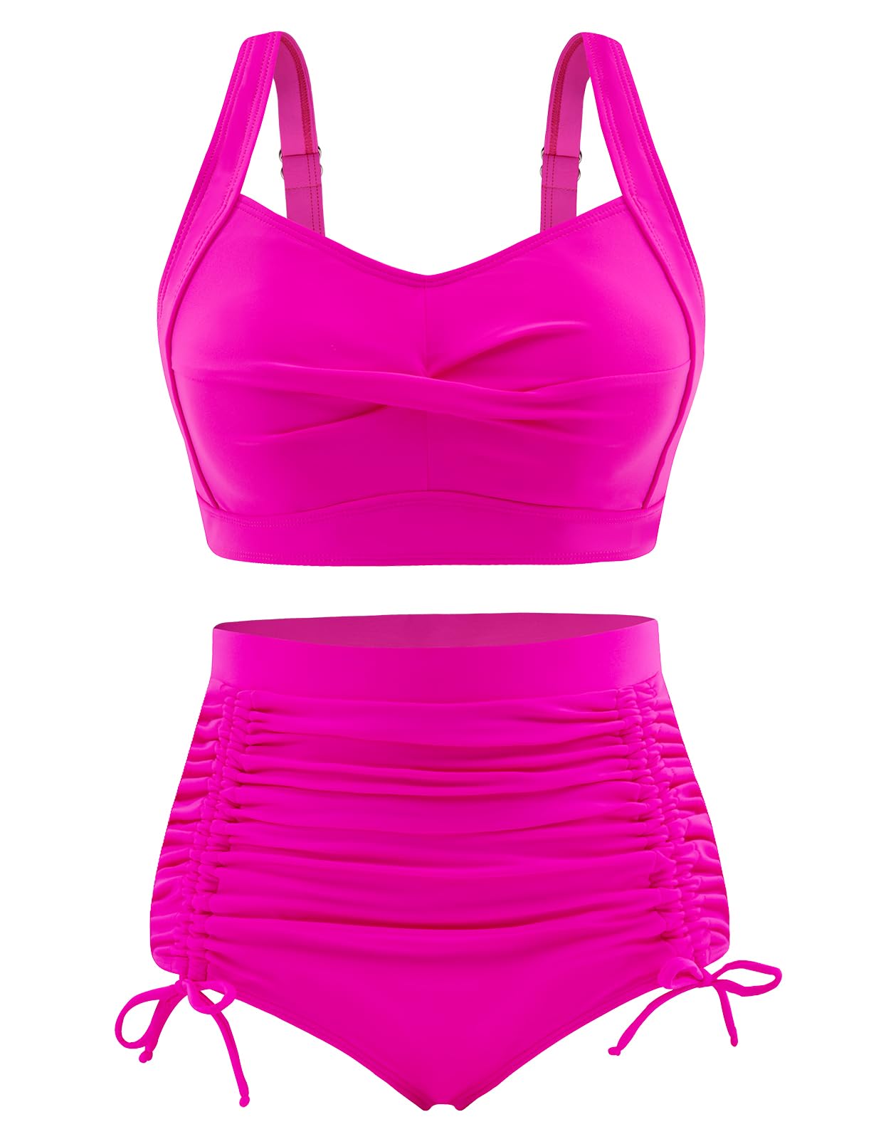 UMIPUBO Bikinis Mujer Reductors Barriga Talle Alto Bañadores Push Up Traje de Baño 2 Piezas Correa Ajustable Talla Grande Swimwear