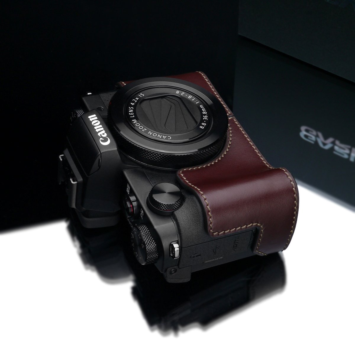 Amazon | GARIZ Canon PowerShot G5 X用 本革カメラケース XS-CHG5XBR