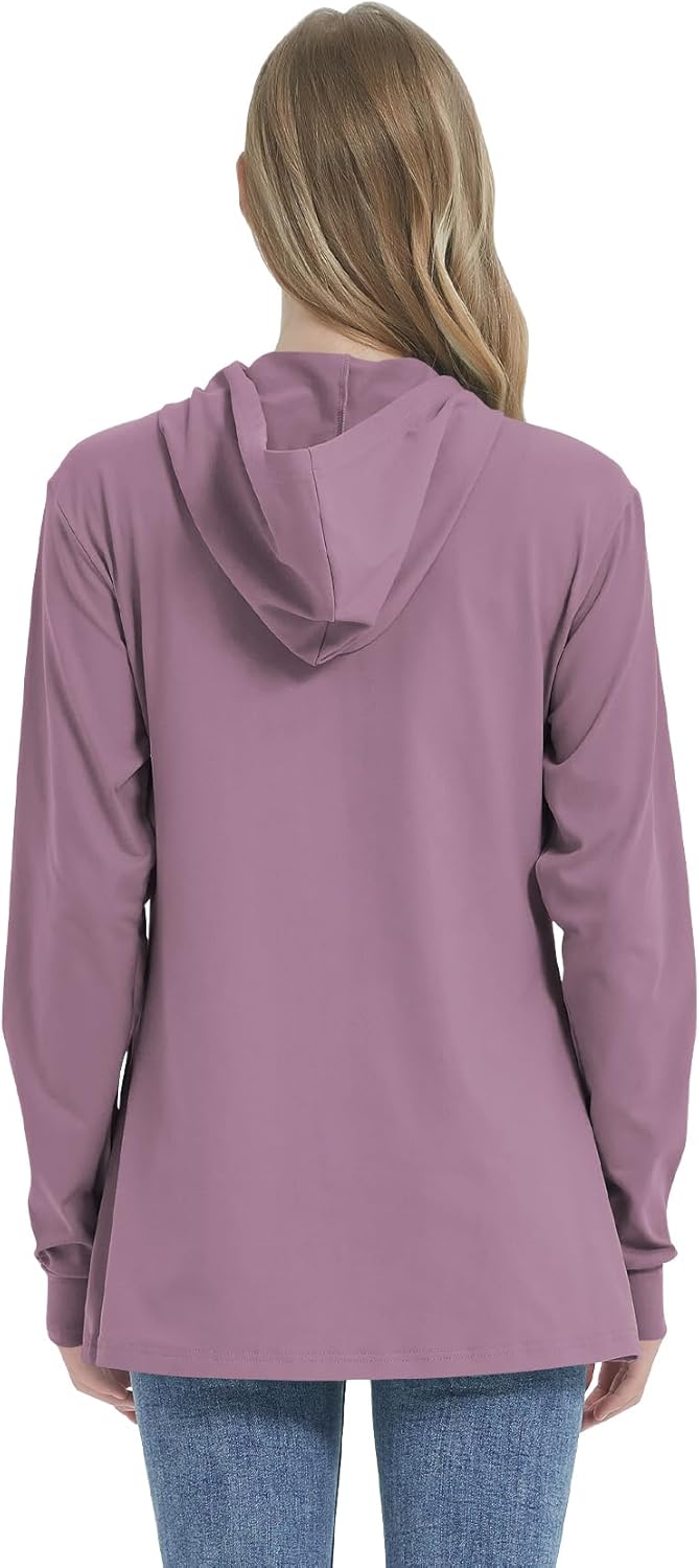 Post Mastectomy Shirts Hoddies with Drain Pockets, Breast Surgery Recovery Long Sleeve Mid Weight Zip Jacket For Women - Image 5