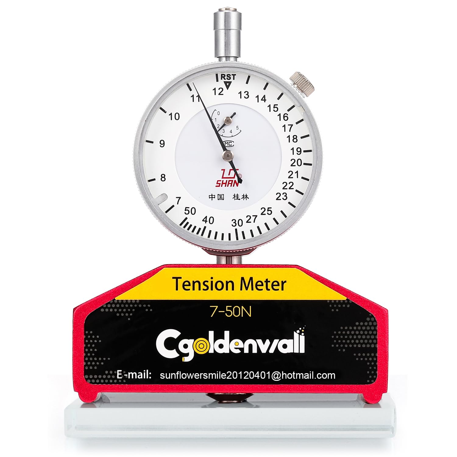 CGOLDENWALL High Precision Silk Screen Printing Tension Meter mesh tension meter Force Meter Tester Newton Tension Meter gauge measurement tool in silk print 7-50N