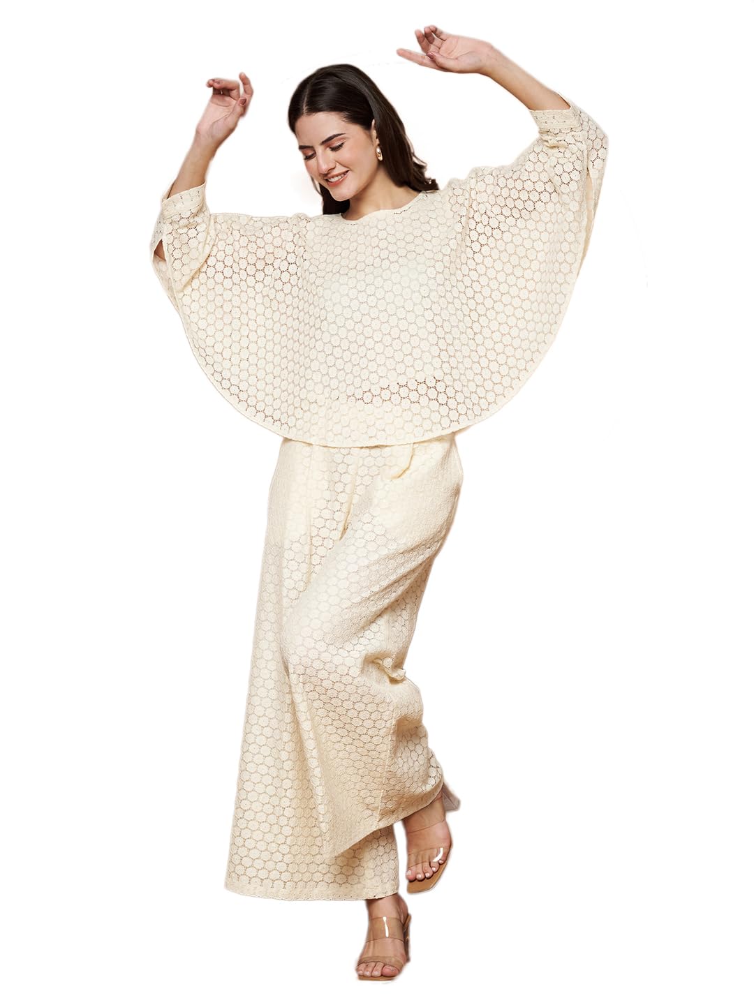 Women OffWhite Cotton Shrug and Trouser-image-43