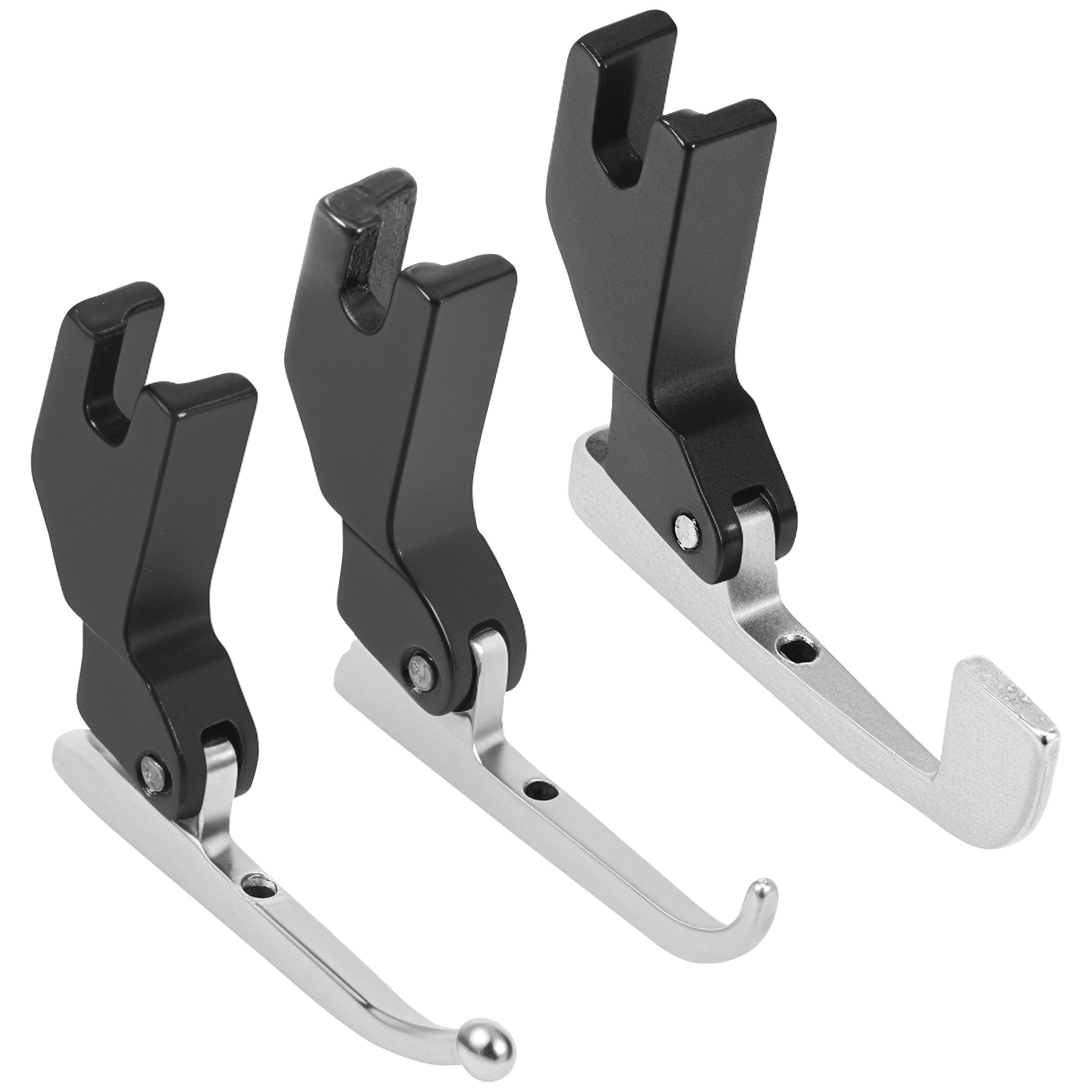 3Pack P369 Bead Sequin Special Presser Foot, Metal Sewing Machine Straight Stitch Bead Crusher Presser Feet Set, Sewing Machine Accessories for Dress Fabric
