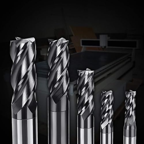 Miniatura 7 de Juego de fresado CNC métrico cortador de fresado Unión Butterfield Tungsteno 4 Fultes accupro Carburo Rotary Bits Herramienta Mango recto