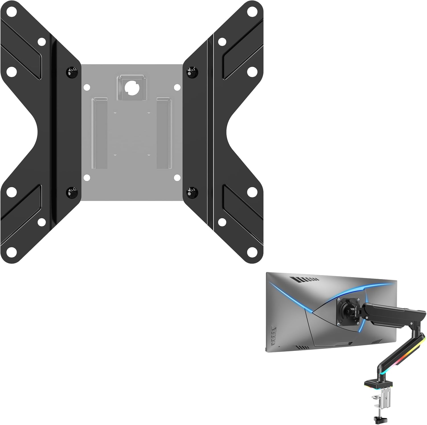 MOUNTUP RGB Single Monitor Arm VESA Mount Extender - Image 1 of 9