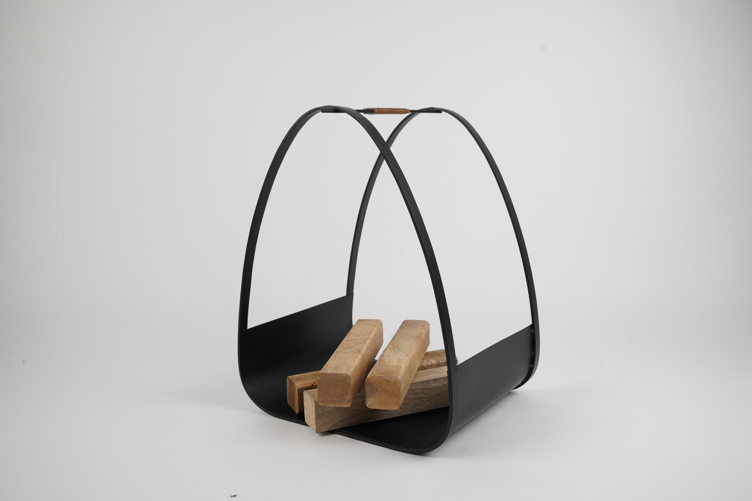 Caliente Contemporary Iron Log Holder – Stylish, Durable, and Functional Firewood Storage Rack-image-49