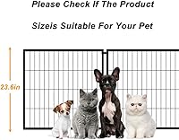 Vista 7 de Jaula para perros indestructible de alta resistencia de 47.2 pulgadas, jaula para perros de interior con puerta y parte superior abierta de metal