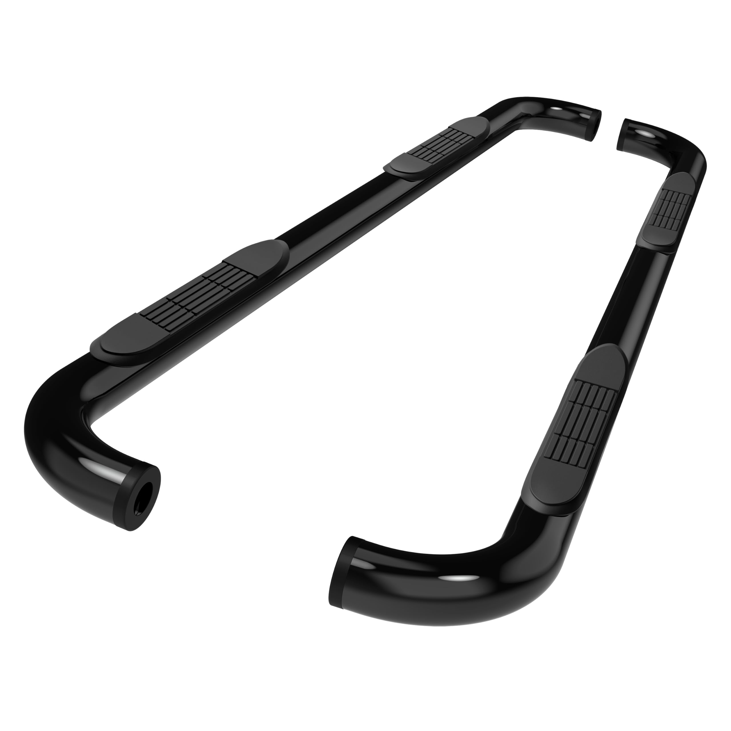 TAC Pedane Laterali 7,6 Cm Per Chevy Silverado/GMC Sierra 1500 (2001-2018) E 2500/3500 (2001-2019) Crew Cab - Barre In Acciaio Con Pedana Antiscivolo