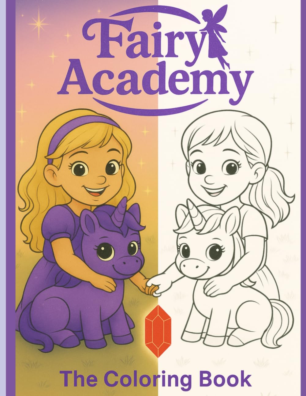 Fairy Academy: The Garnet of Kindness Coloring Book