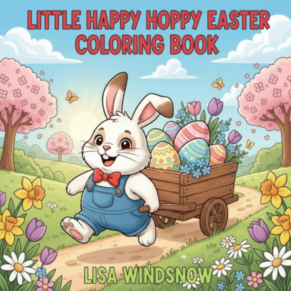 LITTLE HAPPY HOPPY EASTER: COLORING BOOK
