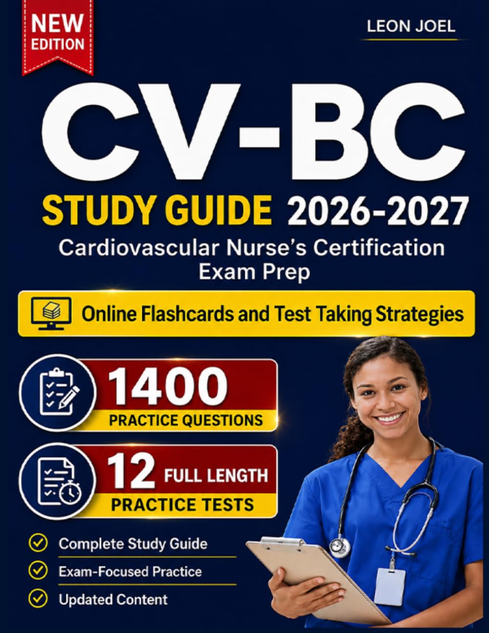 CV-BC Study Guide and Review with 1400 Practice Questions for the Cardiovascular Nurse’s Certification Exam Prep