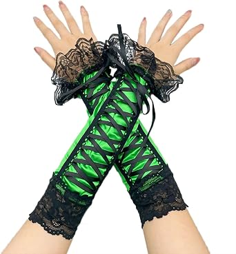 Specell Long Lace Fingerless Gloves Women Fingerless Gloves For Bridal Wedding Prom Party Costume Accessories