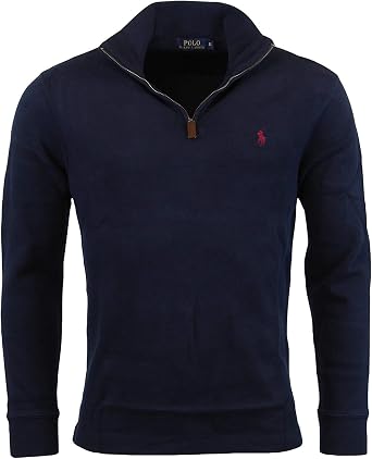 Polo RL - Sudadera con media cremallera para hombre (talla L), color azul  marino : Amazon.com.mx: Ropa, Zapatos y Accesorios