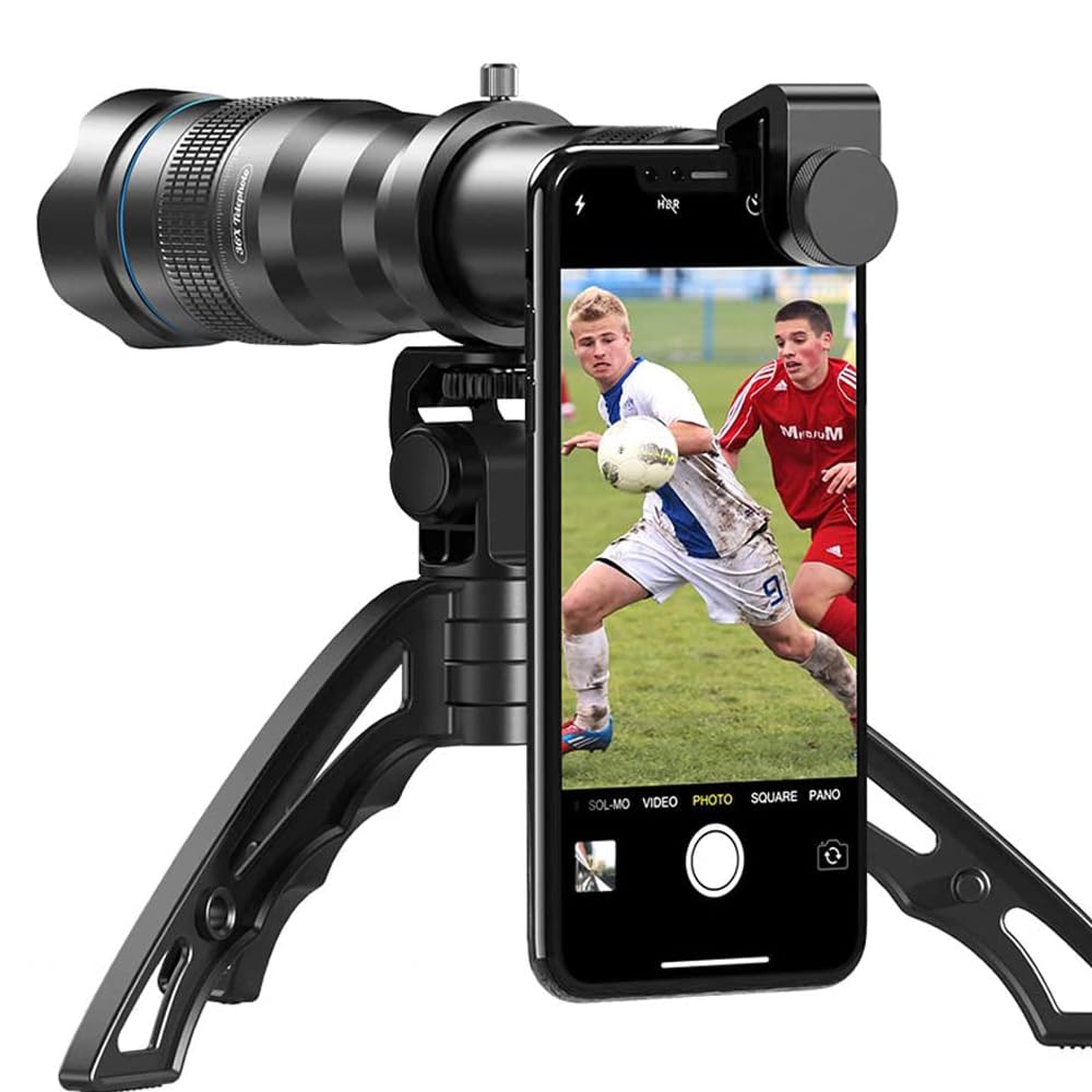 Apexel Mobile Phone Lens 36x Phone Telephoto Lens Compatible