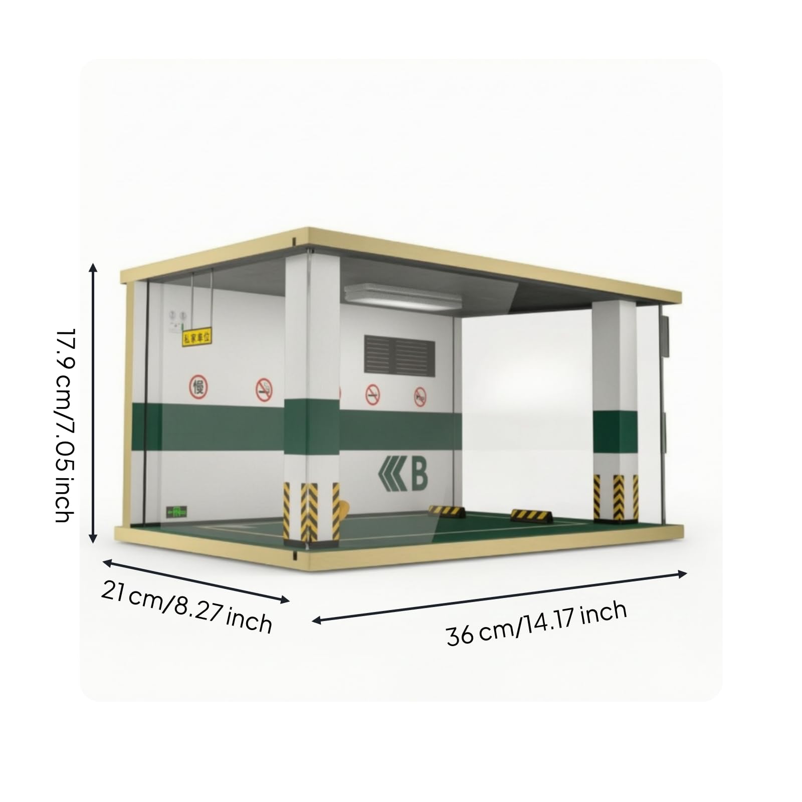 Detailgetreu Parkhaus-Diorama