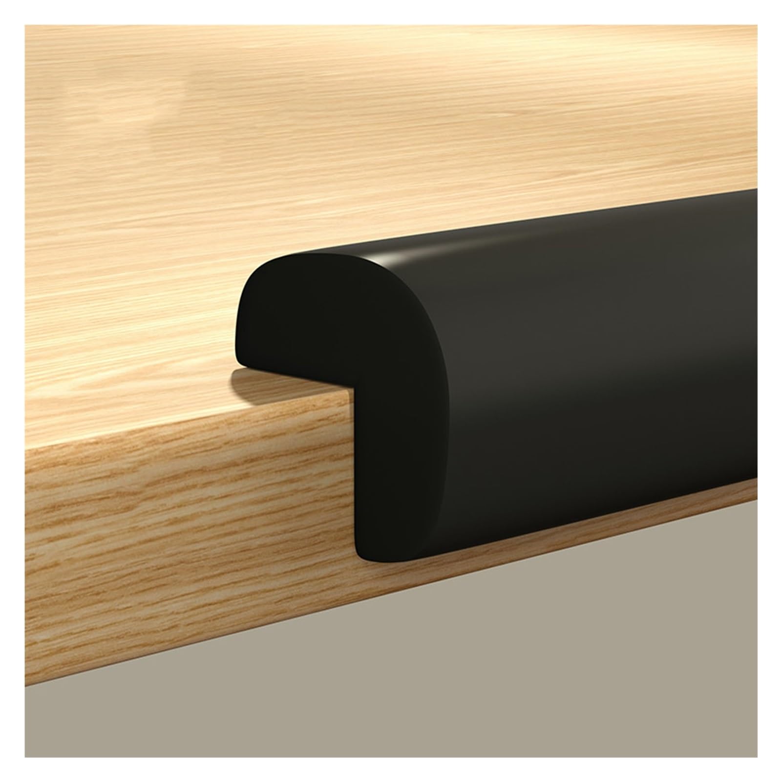 XPLKQXE Sharp Edge Safety Corner Edge Foam Padding, Edge Guards Bumpers Adhesive, Edge Corner Protector Guards for Table Edges &amp; Sharp Corners(Black,5pcs)