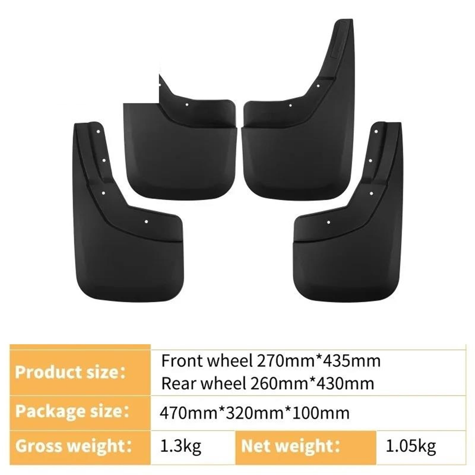 pour Chevrolet pour Silverado 2014-2018 Bavettes Protection Accessoires Auto