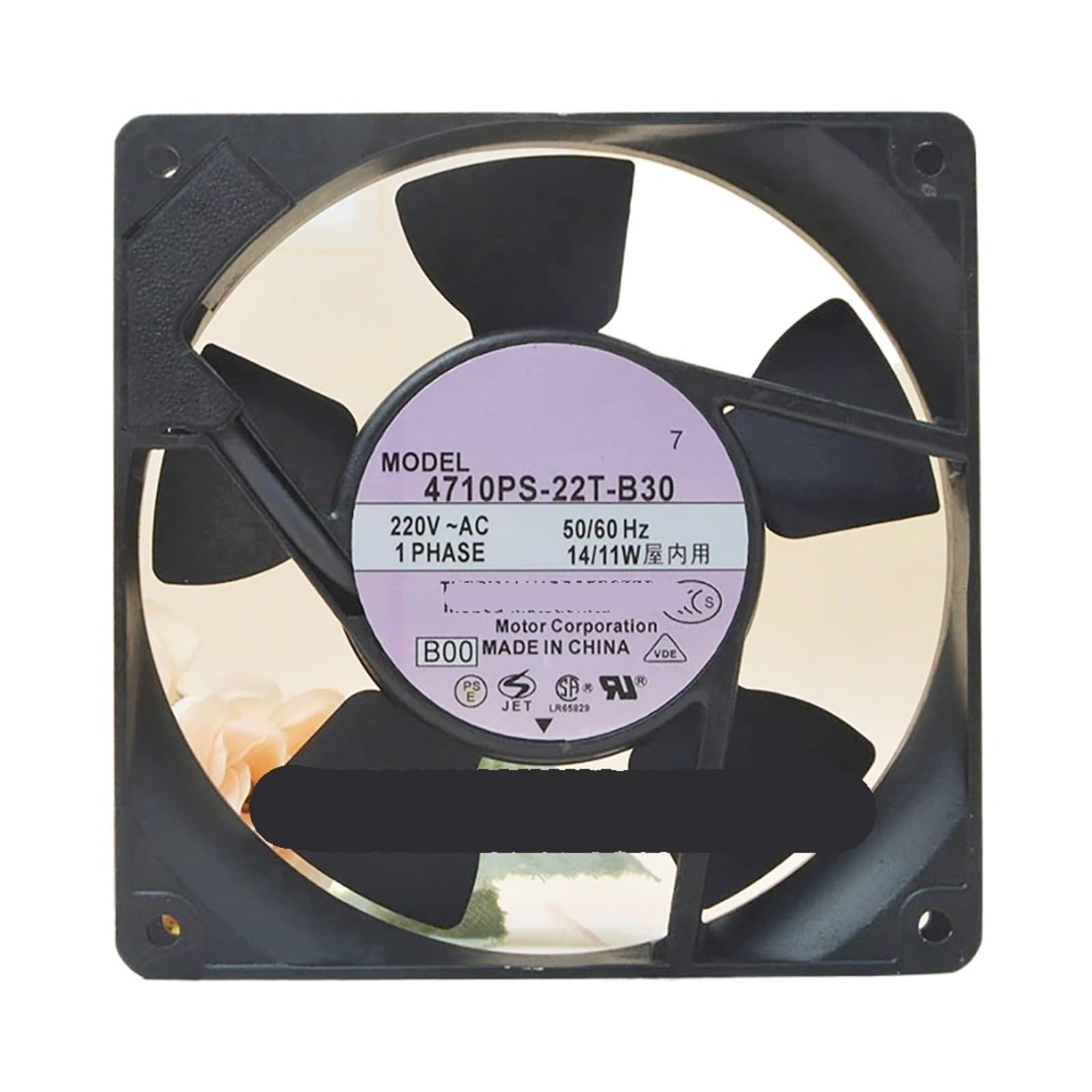 YLPWKMVZ Silent Cabinet Cooling Fan 14/11W 120 * 120 * 25mm 4710PS-22T-B30 220VAC