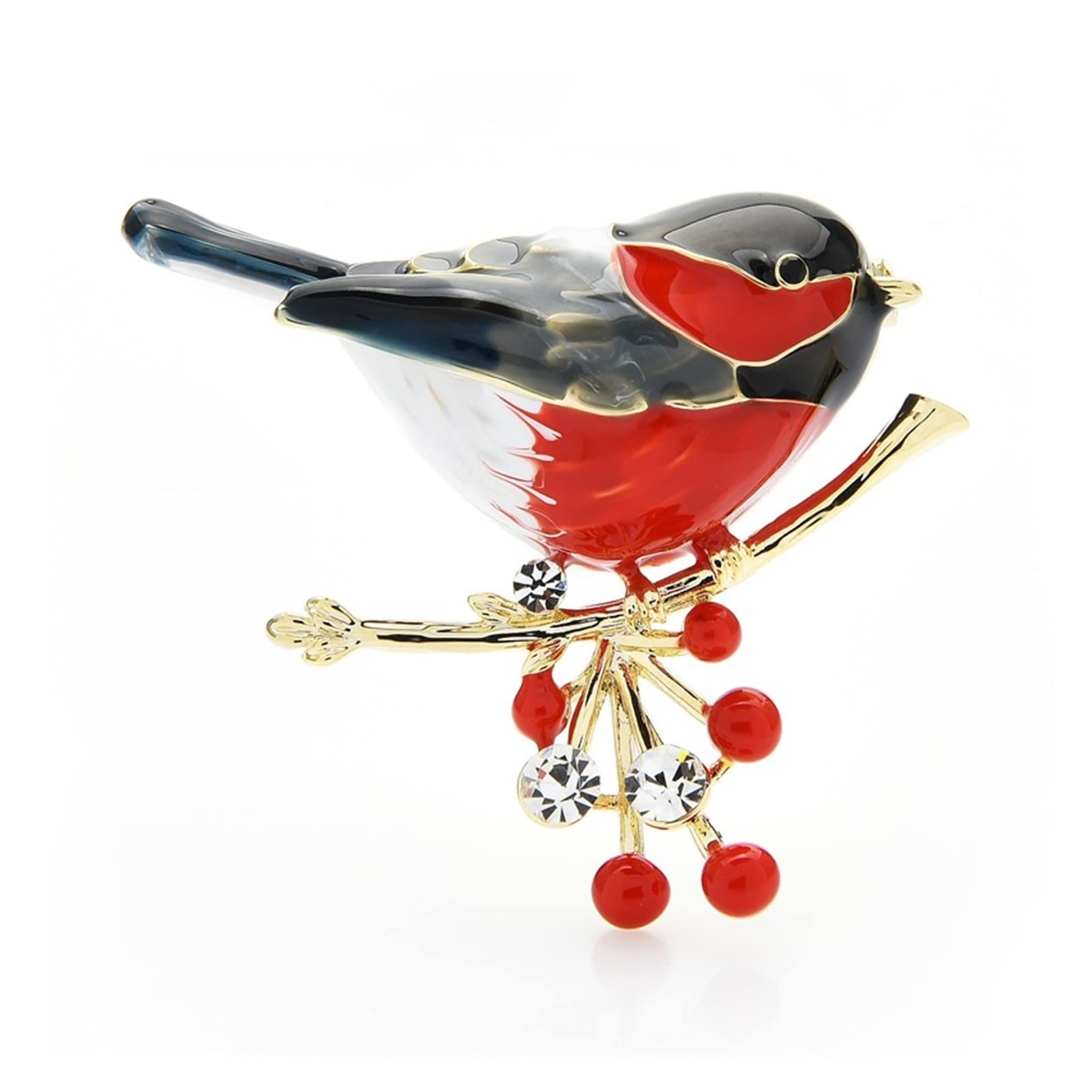 Broche de pájaro Multicolor, broches esmaltados de Calidad, Regalo de joyería de diseño de Año Nuevo