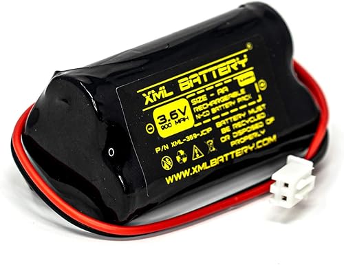 Miniatura 2 de Unitech AA900MAH 3.6V Exitronix 10010037 Lowes 253799 BBAT0063A TOPA 6200RP 6200-RP 3.6v 900mAh Ni-CD Batería de repuesto para señal de salida luz