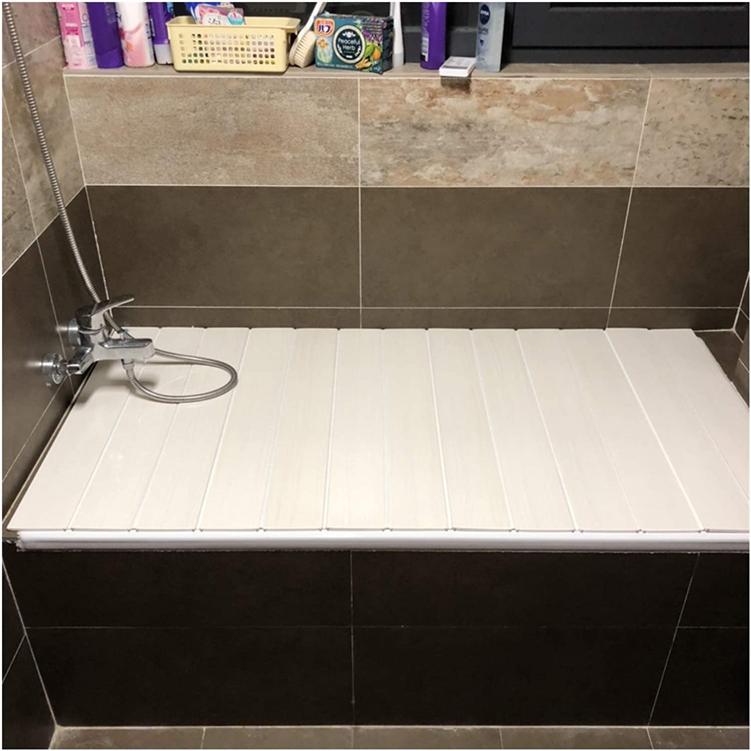 Plateau de baignoire blanc JATIBOSH couvercle de bain pour tablette
