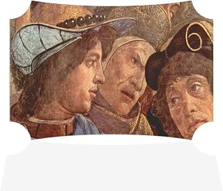 Fastasticdeals Horizontal Home Decor Wall Sign Sistine Chapel Levites A Botticelli 3 Different Faces Art Picture Frame Berlin Shape 7x5Inches