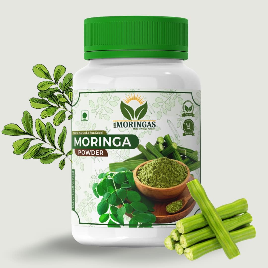 Pure Moringa Drumstick Powder 200gm | Nutrient-Rich Superfood | Boosts Immunity & Vitality