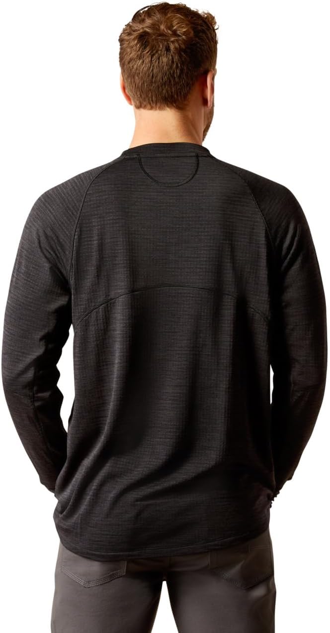 Ariat Mens Rebar Gridwork Crewneck T-Shirt - Image 2