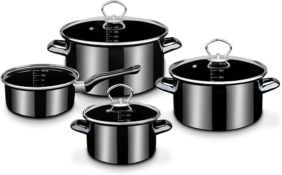 GSW Profi-Black-Star 255417 4-Piece Cookware Set