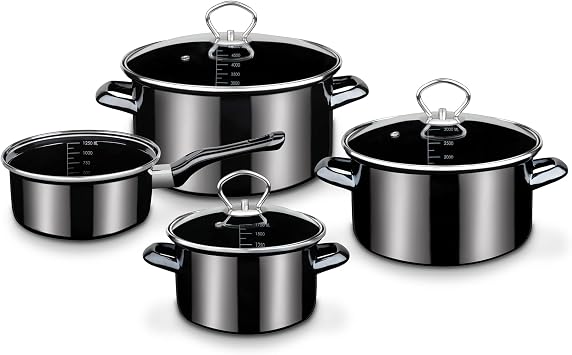 GSW Profi-Black-Star 255417 4-Piece Cookware Set