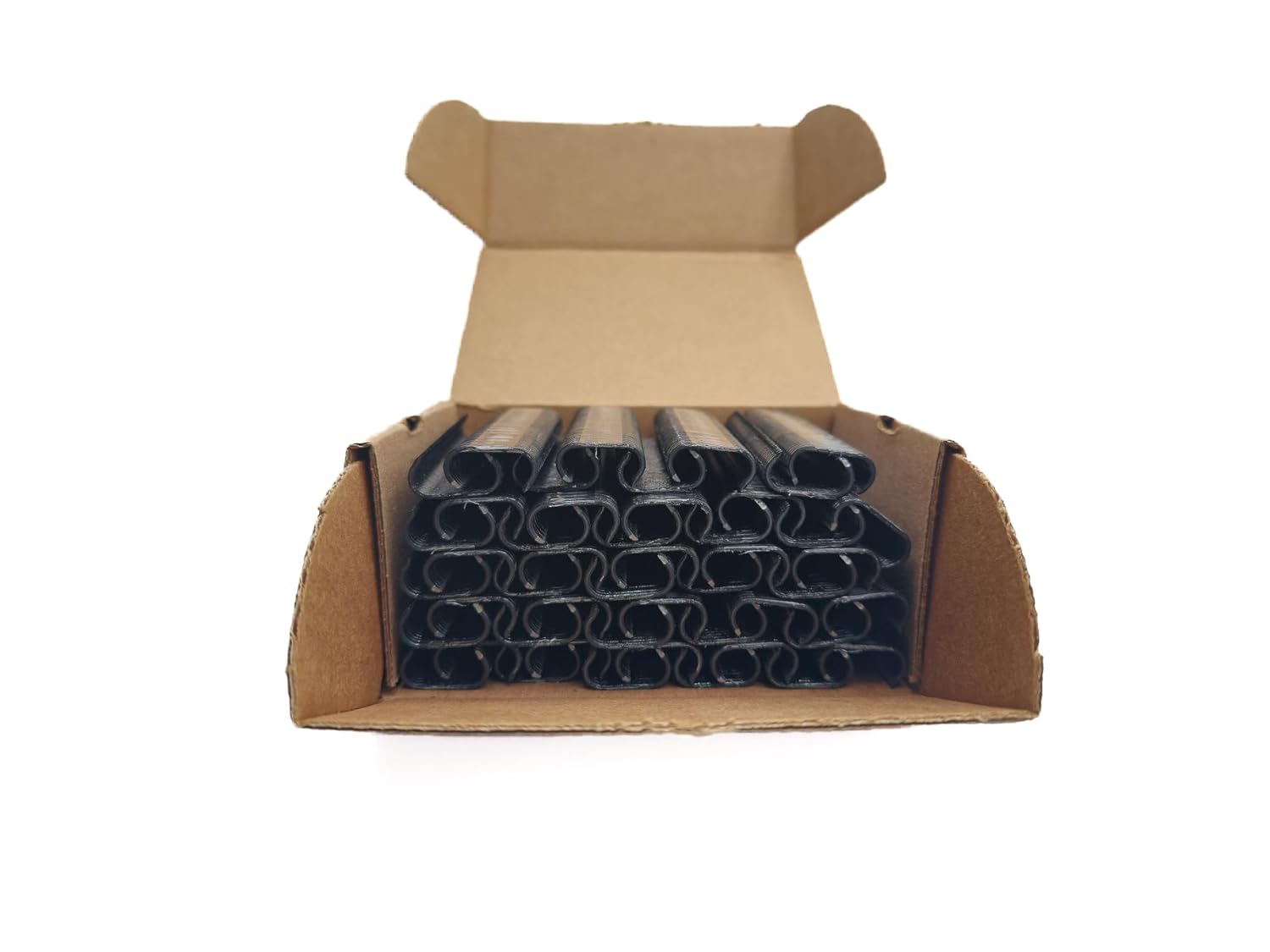 KSF Black Coated Hog Rings, 11/16" Rings with 2500/box. Perfect for Furniture, Marine, and Auto Upholstery, Netting, Packaging, Bungee Cord, Hog Wire Fencing, Bagging, and Animal Pet Cages