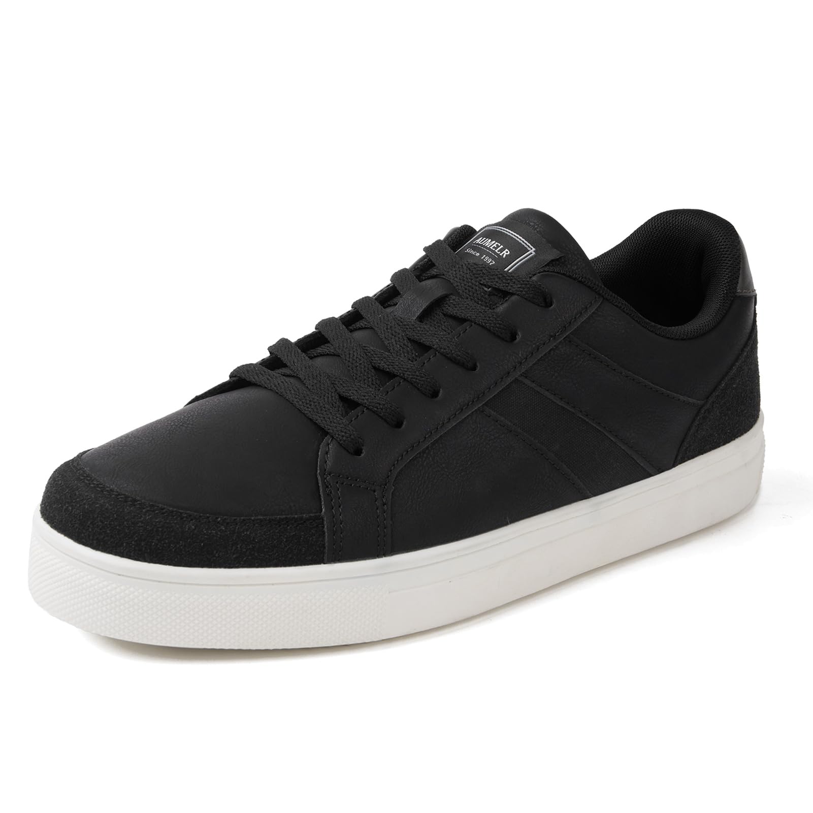 AUMELR Zapatillas Hombre Casuales Zapatos Deportivas Vestir Sneakers Low-Top Cordones Calzado Antideslizante Ligero Shoes
