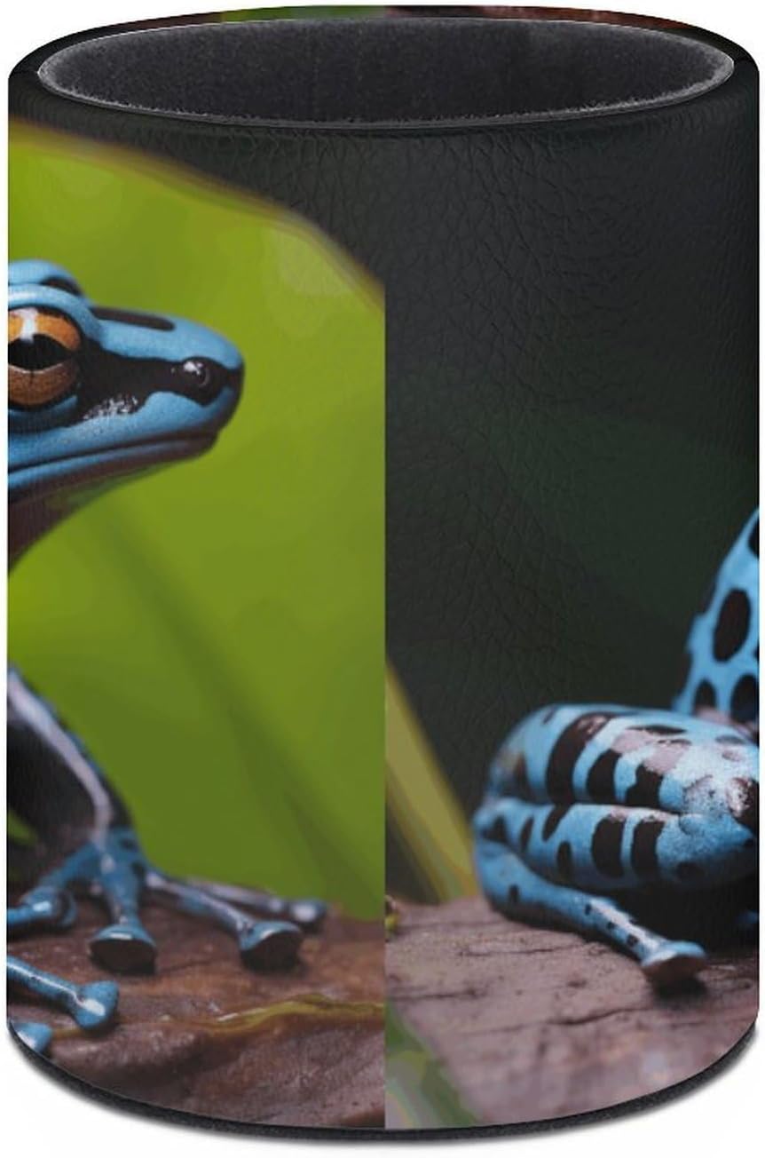 Dart Frog Blue Pen Holder Desk Organizer for Office Workspace image 3